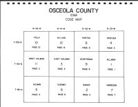 Osceola County Code Map, Osceola County 1999